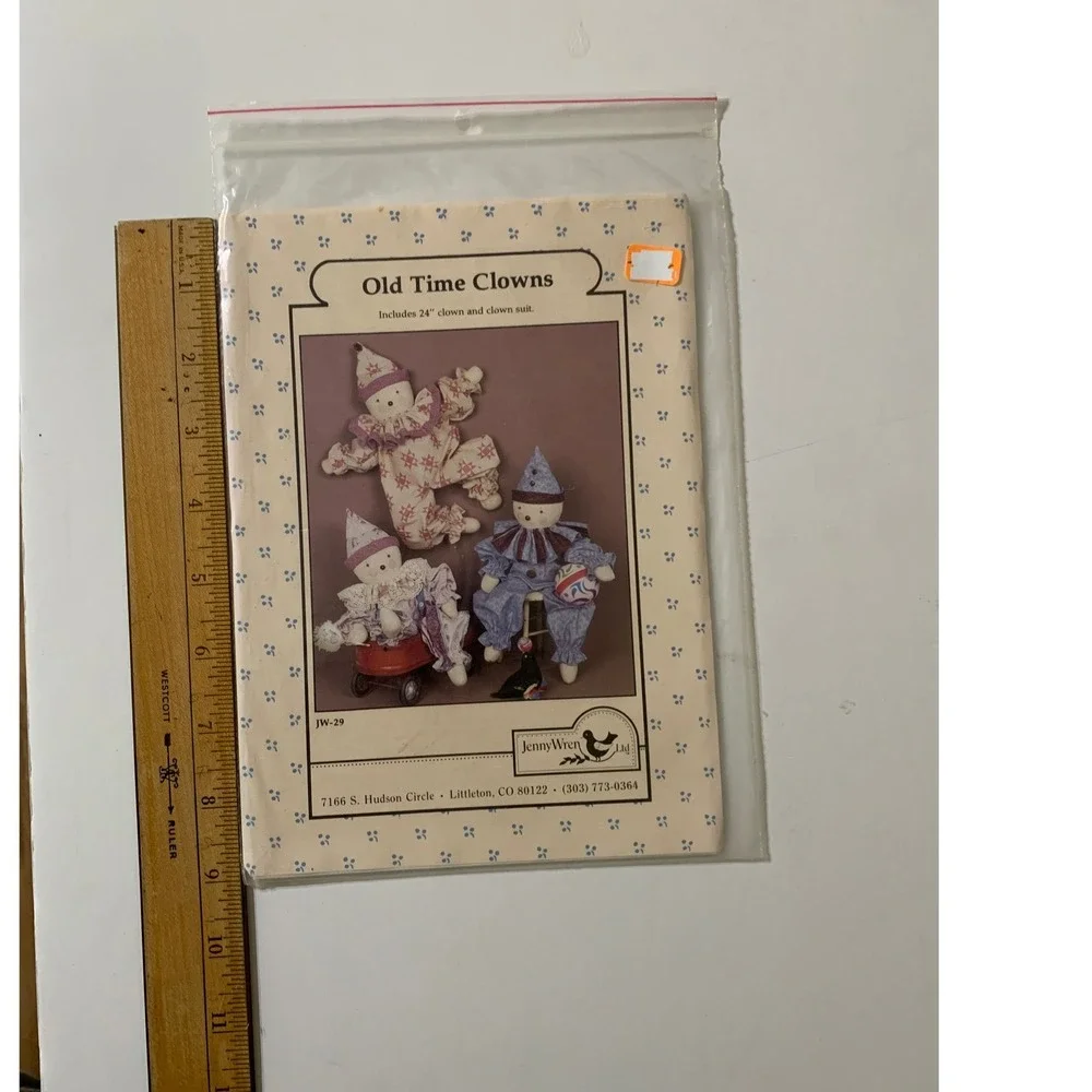 Jenny Wren Ltd Vintage Sewing Patterns Lot Humpty Dumpty Clowns‎ Granny's Choice